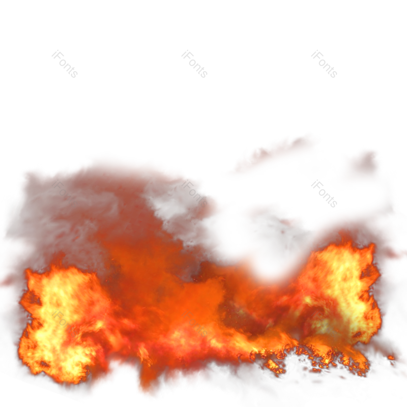 火焰图片,烟雾元素,透明PNG,特效免抠素材